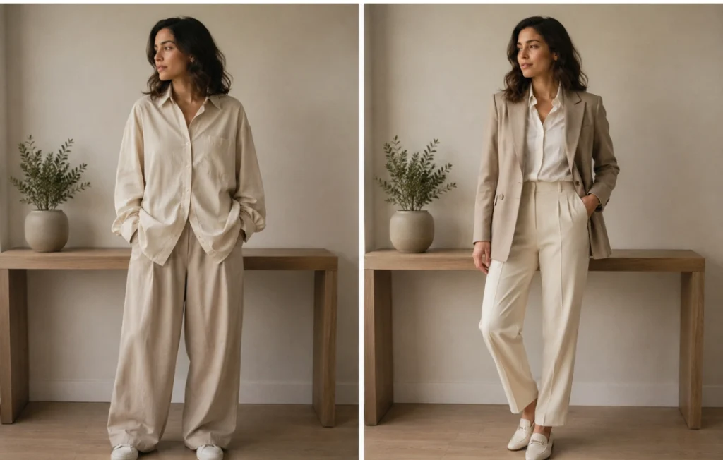 Women's fashion guide featuring chic outfits for every body type and budget.